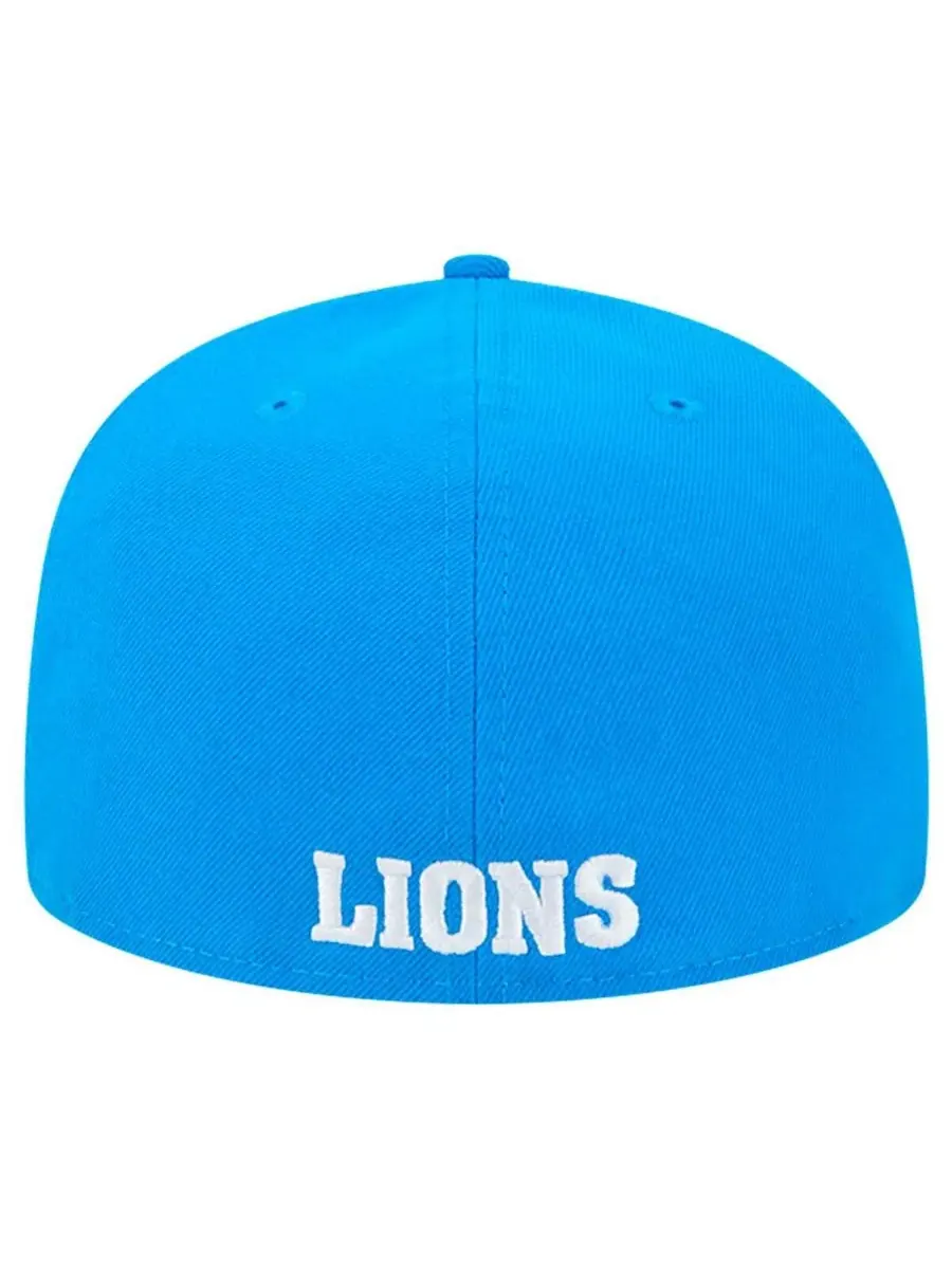 New Era Мужская синяя бейсболка Detroit Lions Omaha Throwback 59FIFTY — изображение 4 из 5, синий