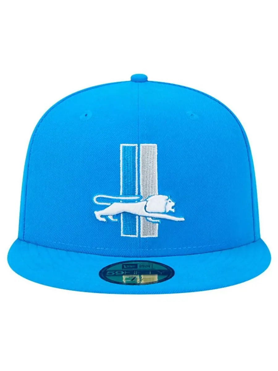 New Era Мужская синяя бейсболка Detroit Lions Omaha Throwback 59FIFTY — изображение 5 из 5, синий