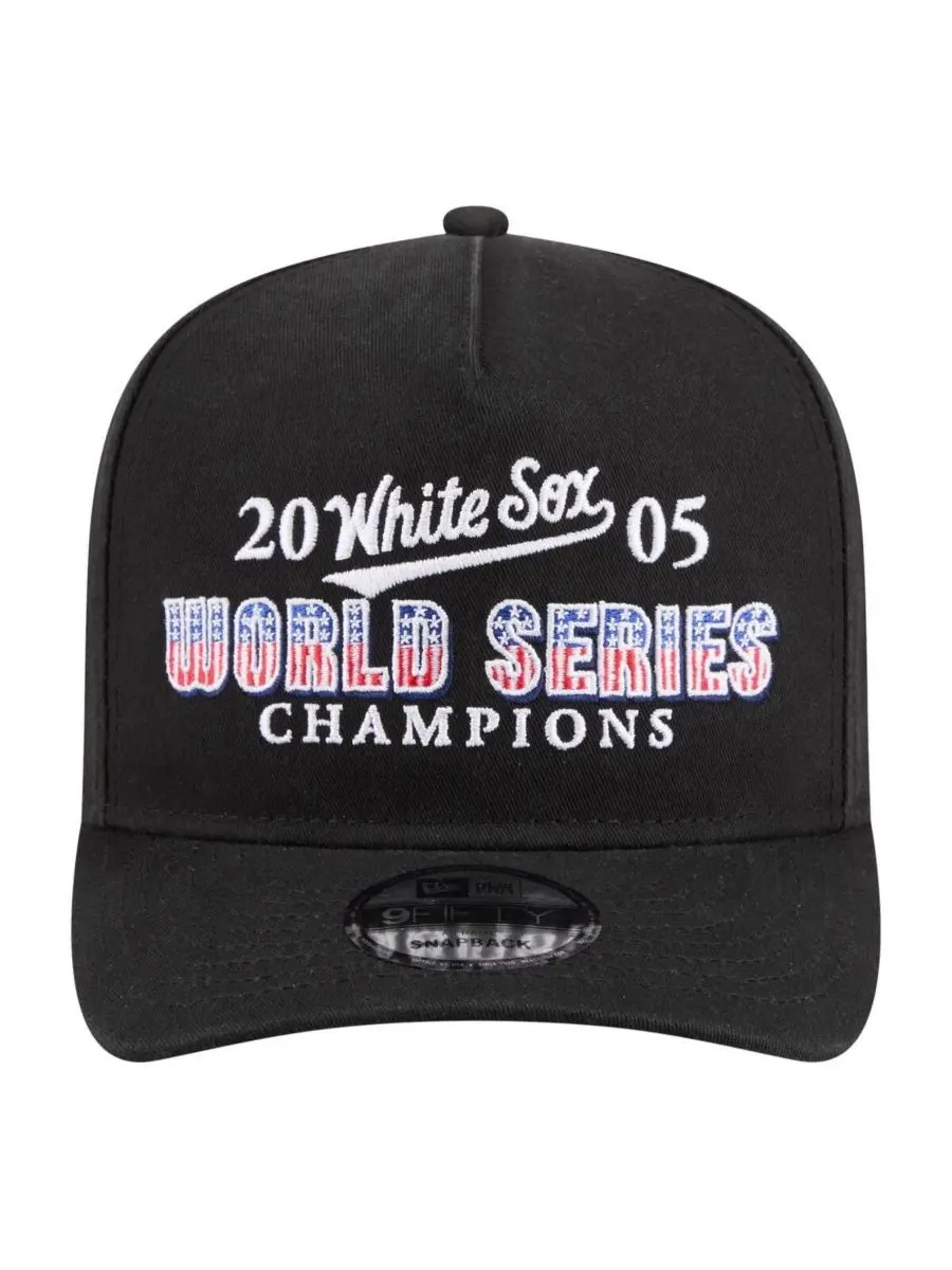Кепка-снэпбек с высокой тульей, с вышивкой, модель 2005 World Series Champions Historic 9FIFTY — изображение 2 из 4, черный