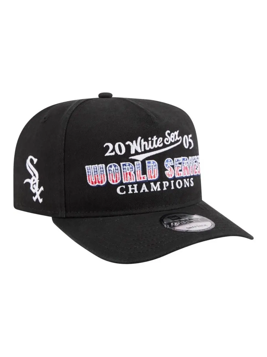 Кепка-снэпбек с высокой тульей, с вышивкой, модель 2005 World Series Champions Historic 9FIFTY — изображение 3 из 4, черный