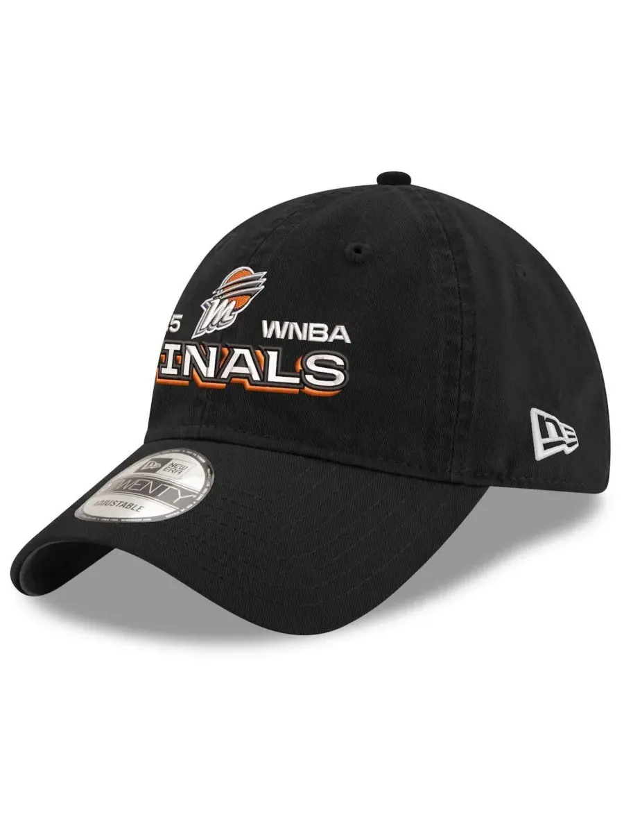 New Era Мужская черная регулируемая кепка Phoenix Mercury 2025 WNBA Finals 9TWENTY