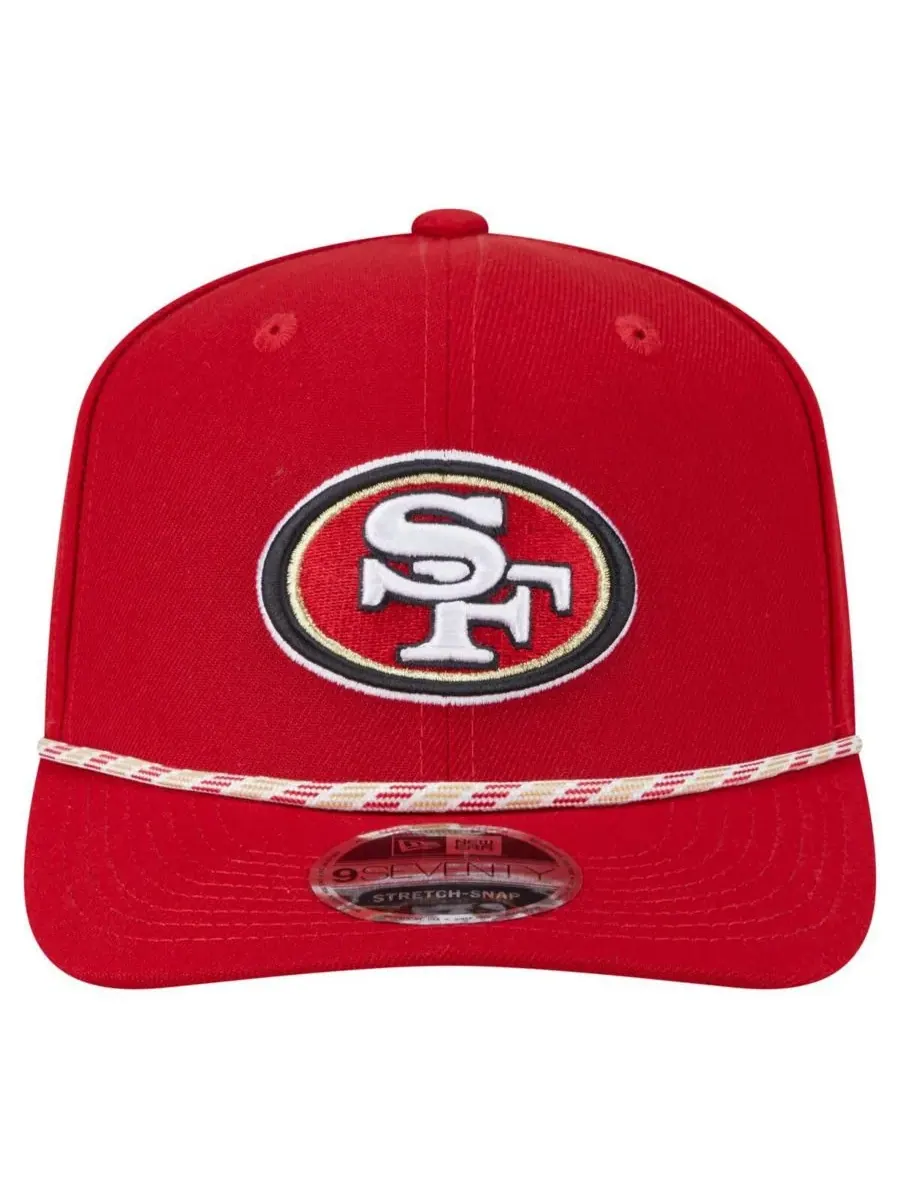 New Era Мужская алая кепка San Francisco 49ers Gameday Multi Rope 9SEVENTY с эластичными застежками — изображение 3 из 4