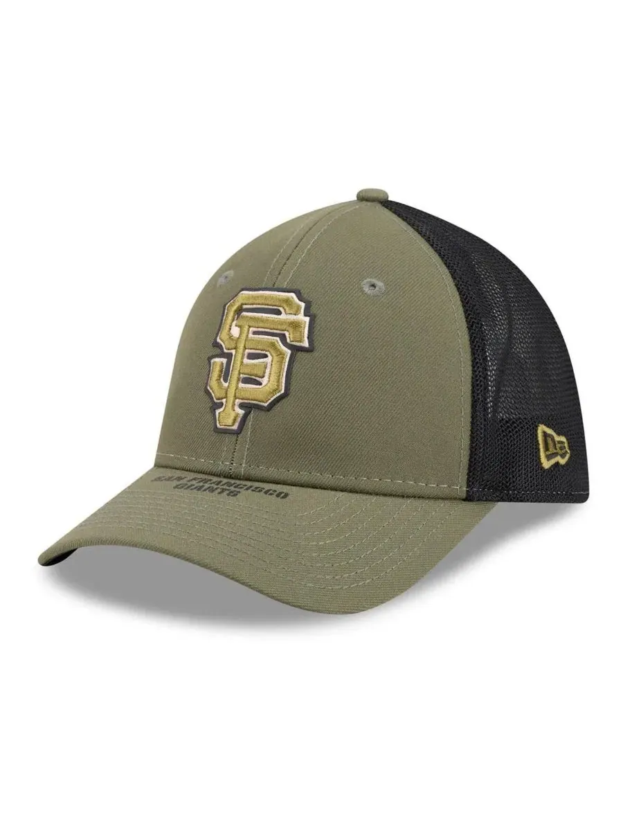 Кепка New Era с вышивкой San Francisco Giants — изображение 3 из 5, оливковый