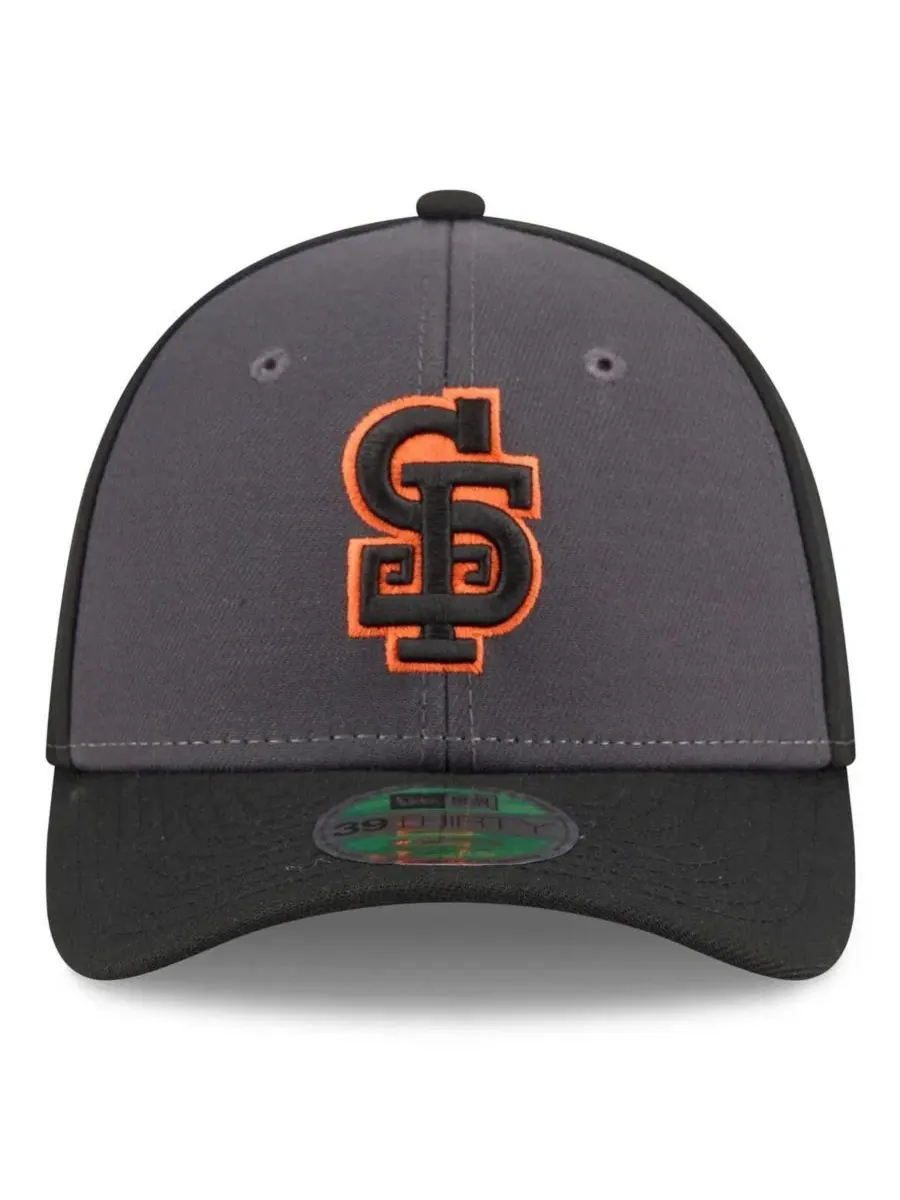 Бейсболка New Era San Francisco Giants Player Replica Alternate 39THIRTY Flex Hat — изображение 2 из 5, серый черный