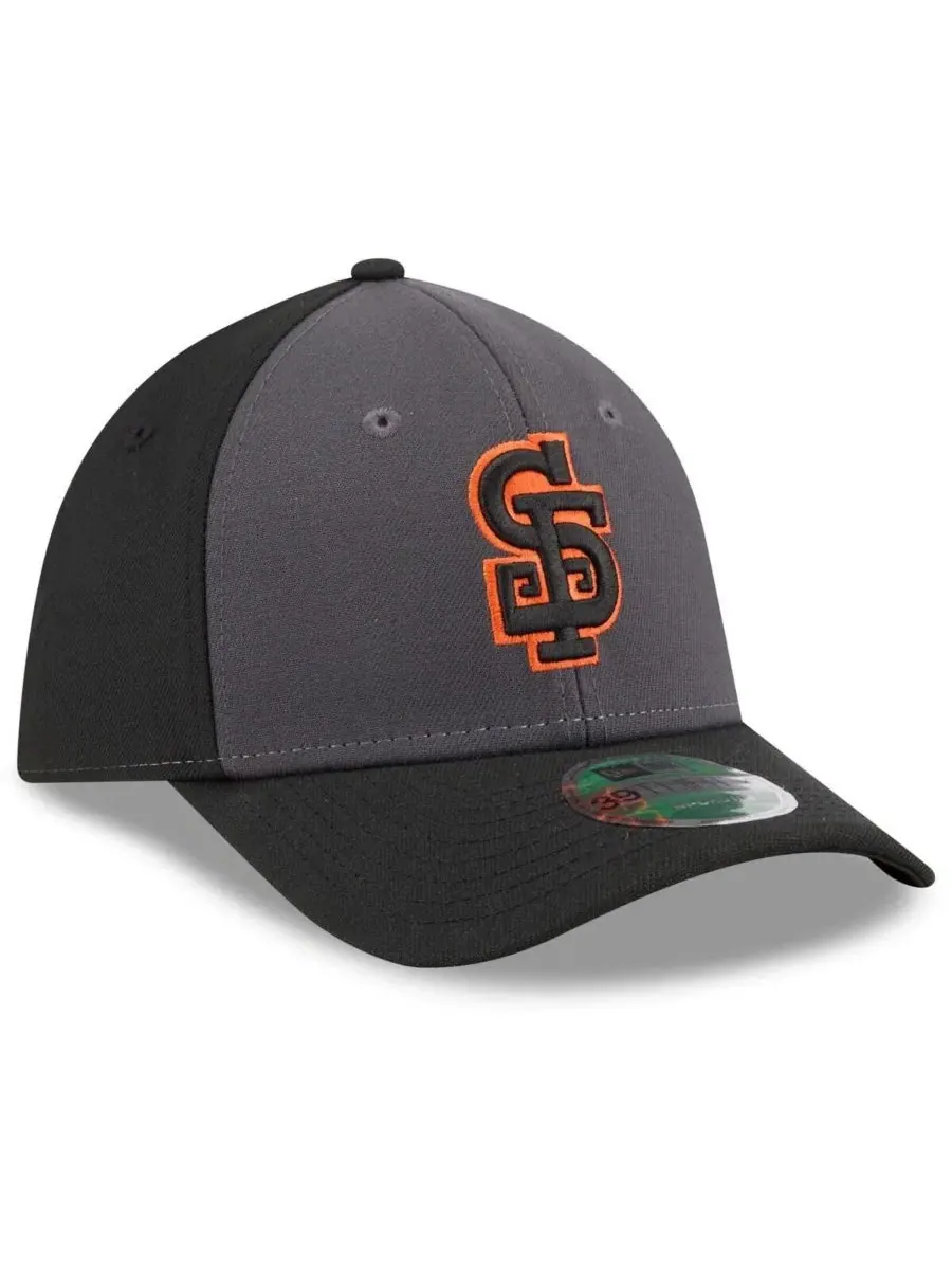 Бейсболка New Era San Francisco Giants Player Replica Alternate 39THIRTY Flex Hat — изображение 3 из 5, серый черный