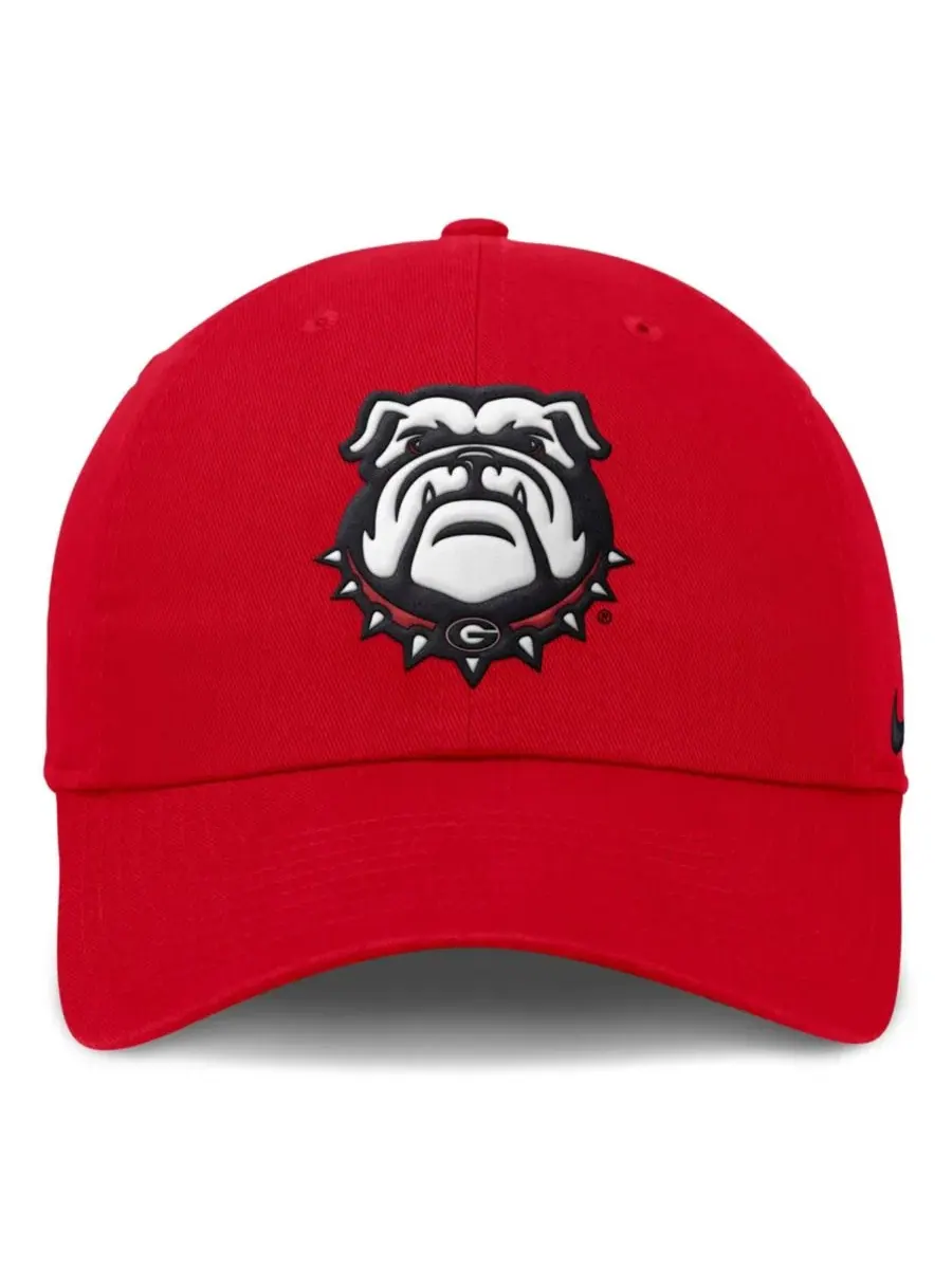 Кепка Nike Georgia Bulldogs Club Dri-FIT с вышитым логотипом — изображение 2 из 4, красный