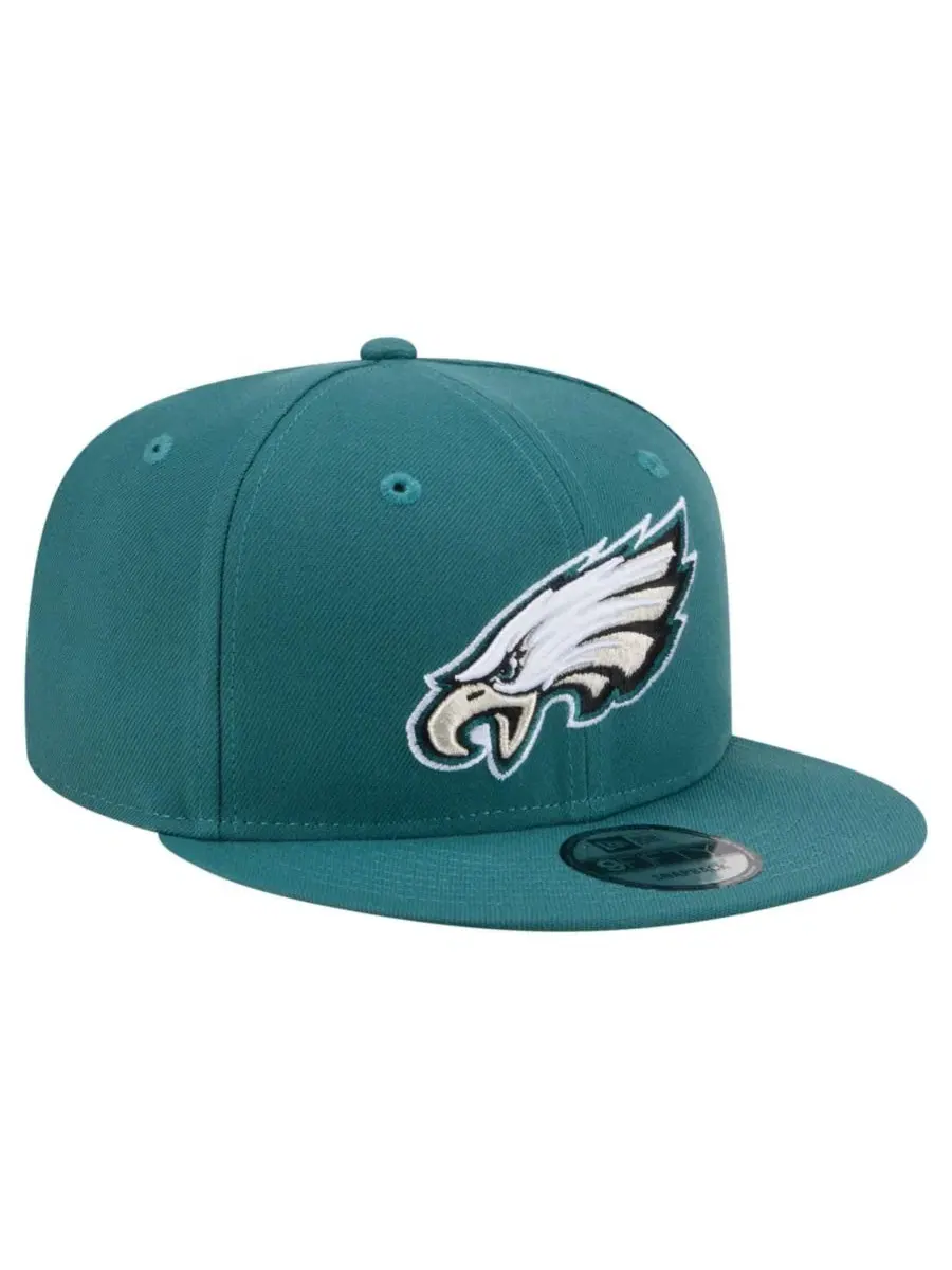 Кепка-снапбек с вышитым логотипом Philadelphia Eagles New Era — изображение 4 из 5, зеленый