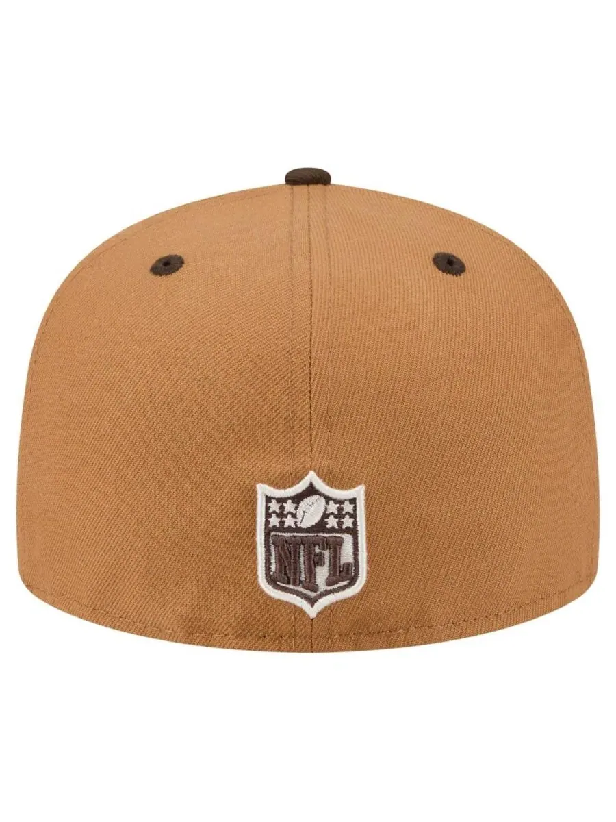 Кепка с высокой тульей Buffalo Bills Two-Tone Walnut 59FIFTY Fitted New Era — изображение 4 из 5