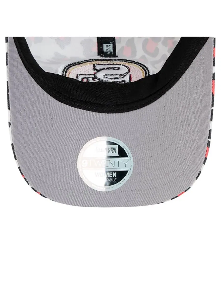 Кепка New Era 9TWENTY с леопардовым принтом, San Francisco 49ers, Active Leopard — изображение 4 из 5, белый
