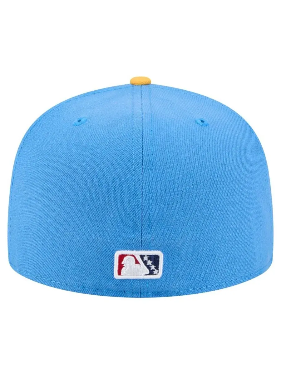 New Era Мужская сине-желтая бейсболка Jersey Shore BlueClaws из аутентичной коллекции 59FIFTY — изображение 4 из 4