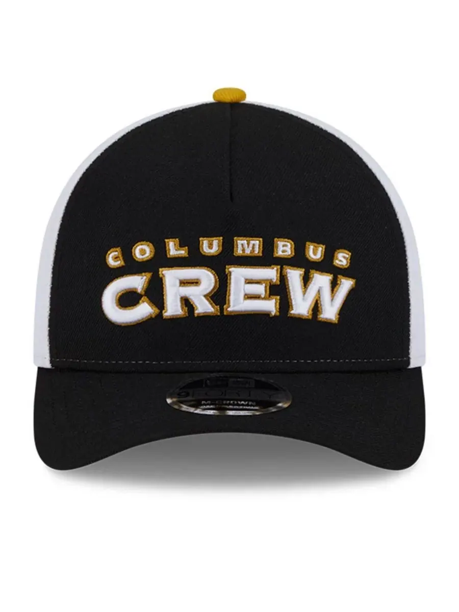 New Era Мужская черно-белая кепка Columbus Crew 2025 Jersey Hook 9FORTY с регулируемой высотой тульи — изображение 2 из 5