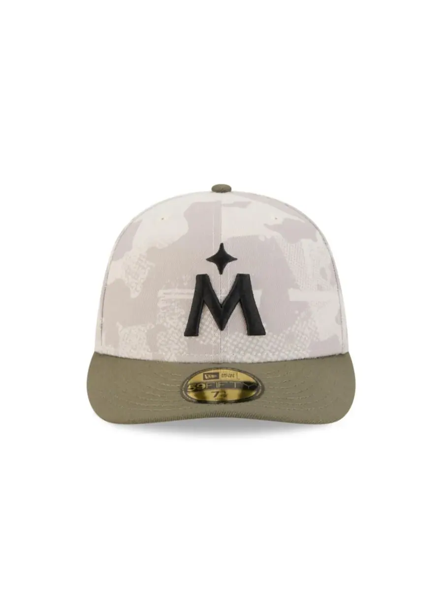 New Era Мужская светло-бежевая/оливковая кепка Minnesota Twins 59FIFTY, посвященная Дню вооруженных — изображение 3 из 7