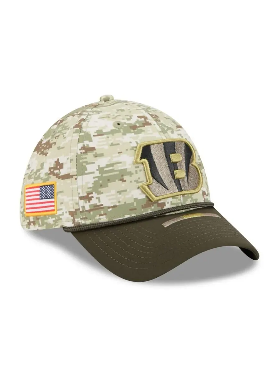 New Era Мужская кепка Cincinnati Bengals 2025 Salute to Service 39THIRTY Flex Hat в