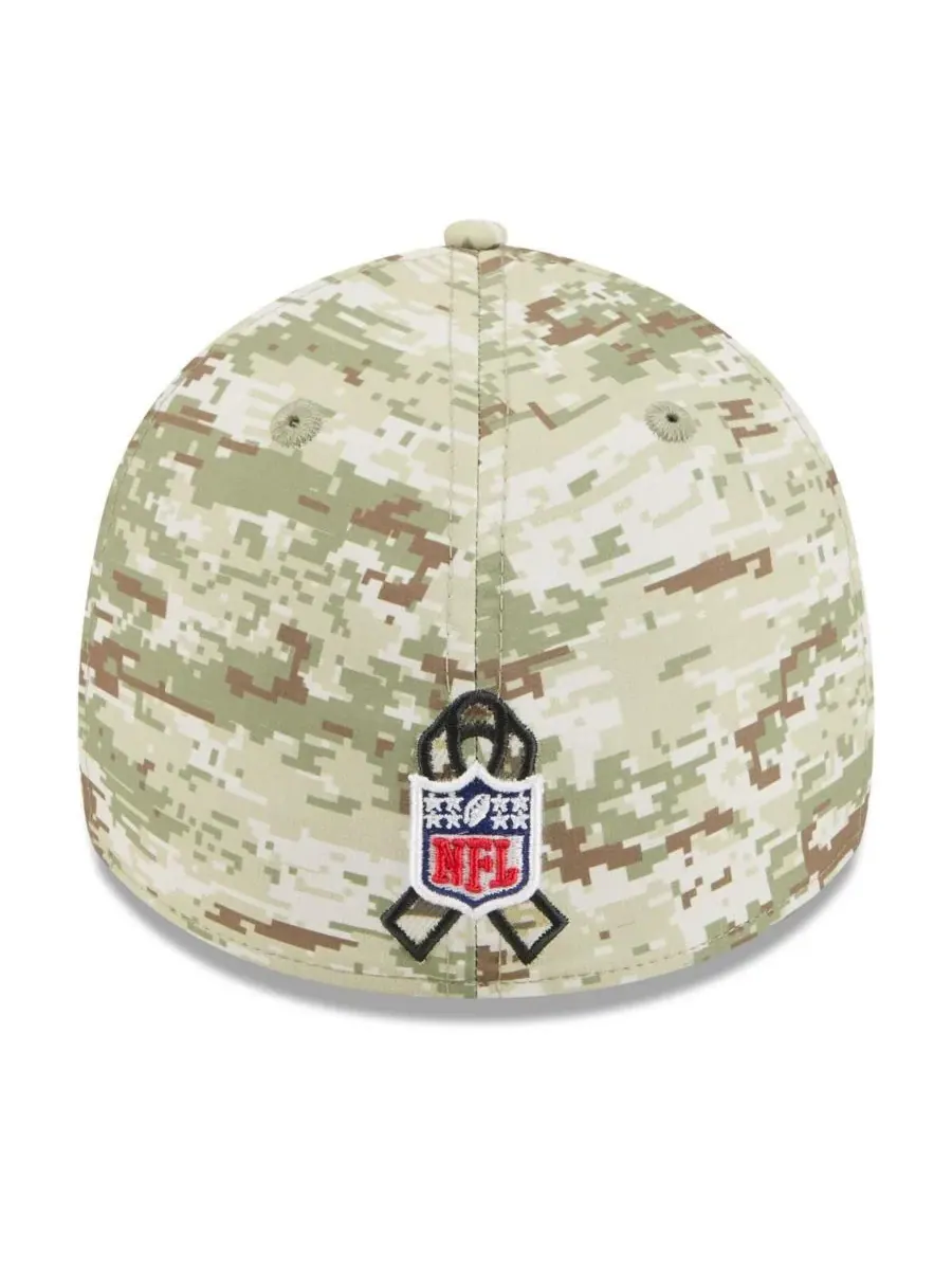 New Era Мужская кепка Cincinnati Bengals 2025 Salute to Service 39THIRTY Flex Hat в — изображение 2 из 4, темный зеленый