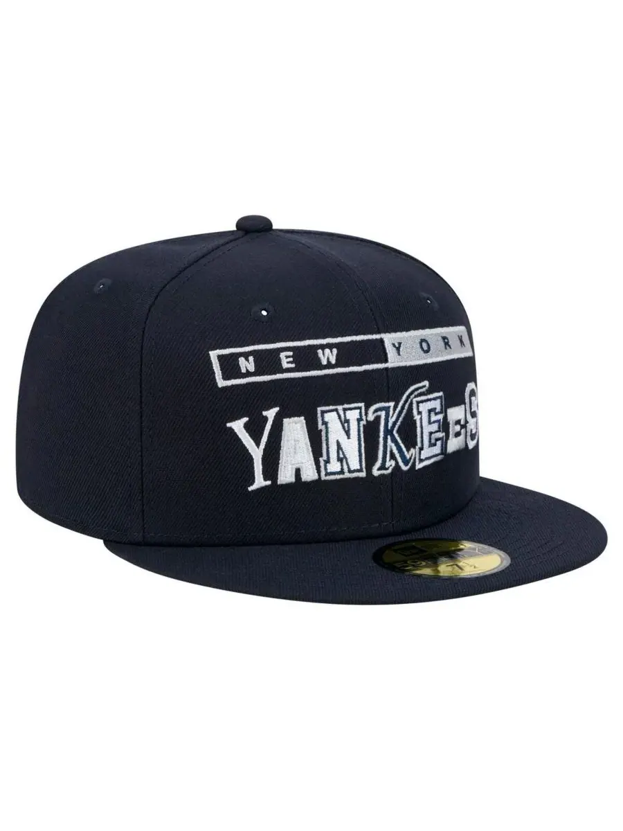 New Era Мужская темно-синяя бейсболка New York Yankees Ransom 59FIFTY — изображение 3 из 5, темно-синий