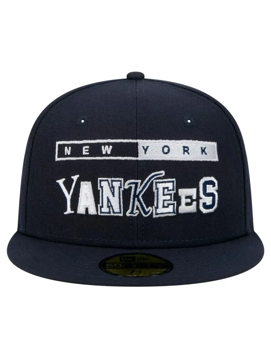 New Era Мужская темно-синяя бейсболка New York Yankees Ransom 59FIFTY — изображение 4 из 5, темно-синий