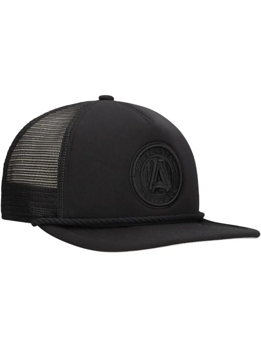 New Era Мужская черная бейсболка-снепбек Atlanta United FC Active Tone Golfer — изображение 4 из 4, черный