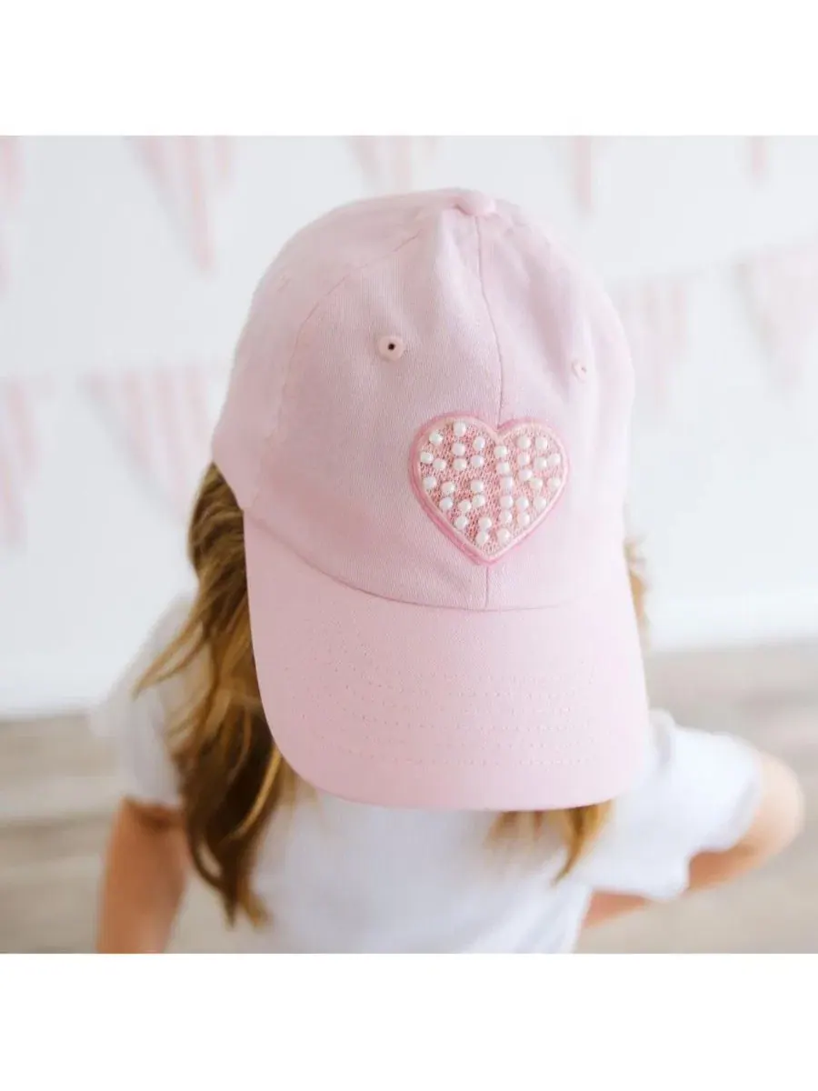 Бейсболка с жемчужным сердцем Pink Pearl Heart Sweet Wink — изображение 3 из 4, розовый
