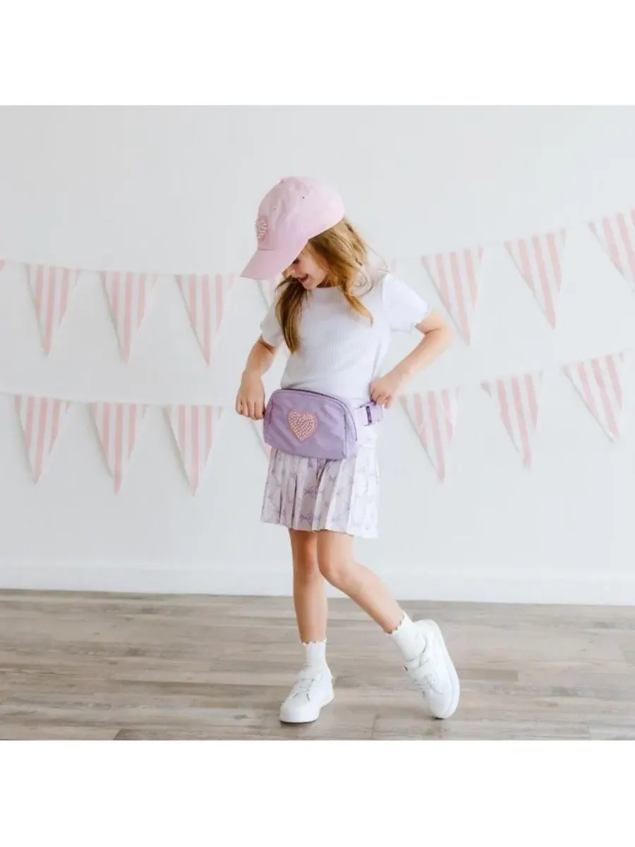 Бейсболка с жемчужным сердцем Pink Pearl Heart Sweet Wink — изображение 4 из 4, розовый