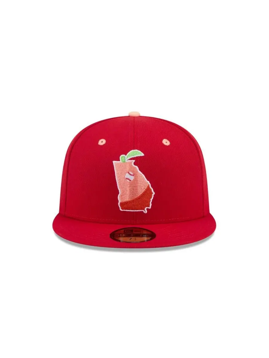 New Era Мужская красная кепка Gwinnett Stripers Theme Nights 59FIFTY — изображение 2 из 4, красный