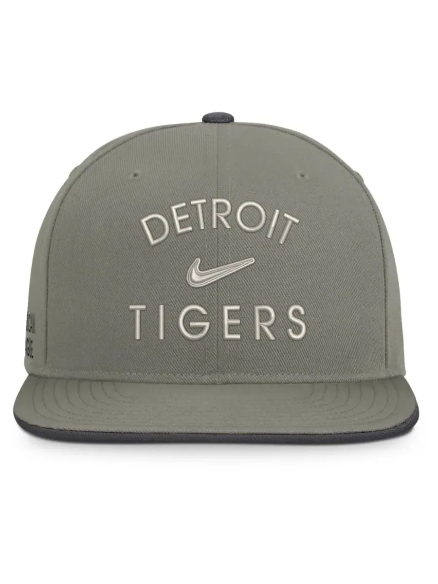 Кепка-снапбек с вышивкой Detroit Tigers Nike — изображение 2 из 5, серый