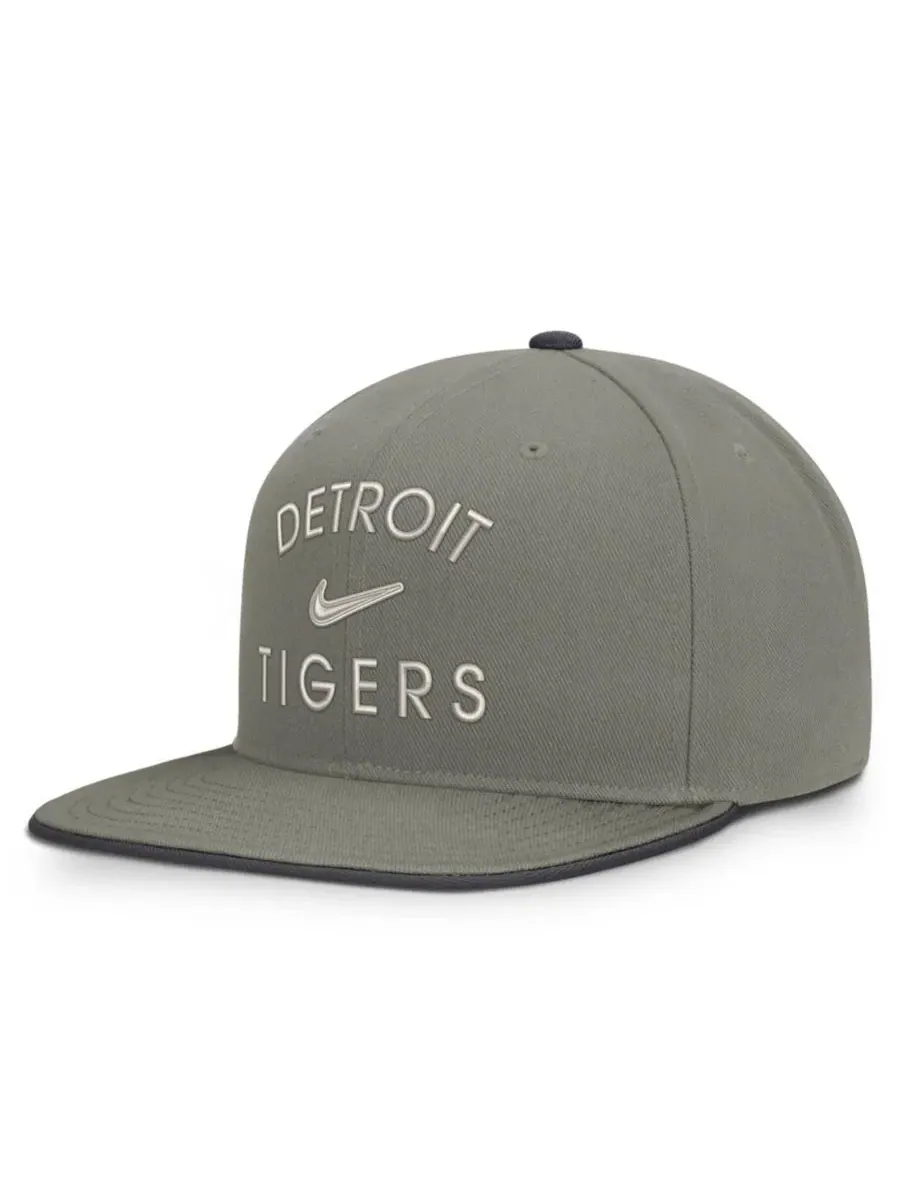 Кепка-снапбек с вышивкой Detroit Tigers Nike — изображение 3 из 5, серый