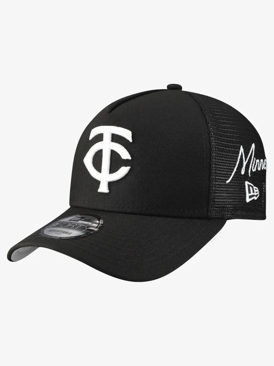 Кепка-тракер с вышивкой Minnesota Twins Side Script 9FORTY A-Frame New Era
