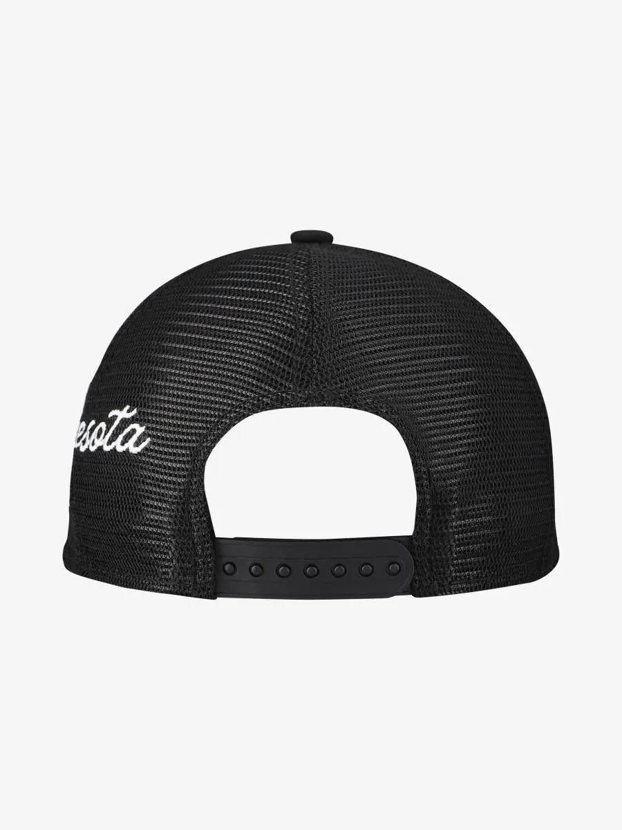 Кепка-тракер с вышивкой Minnesota Twins Side Script 9FORTY A-Frame New Era — изображение 4 из 4, черный
