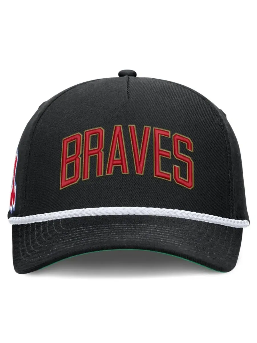 Кепка Nike с вышивкой Atlanta Braves — изображение 2 из 5, черный зеленый