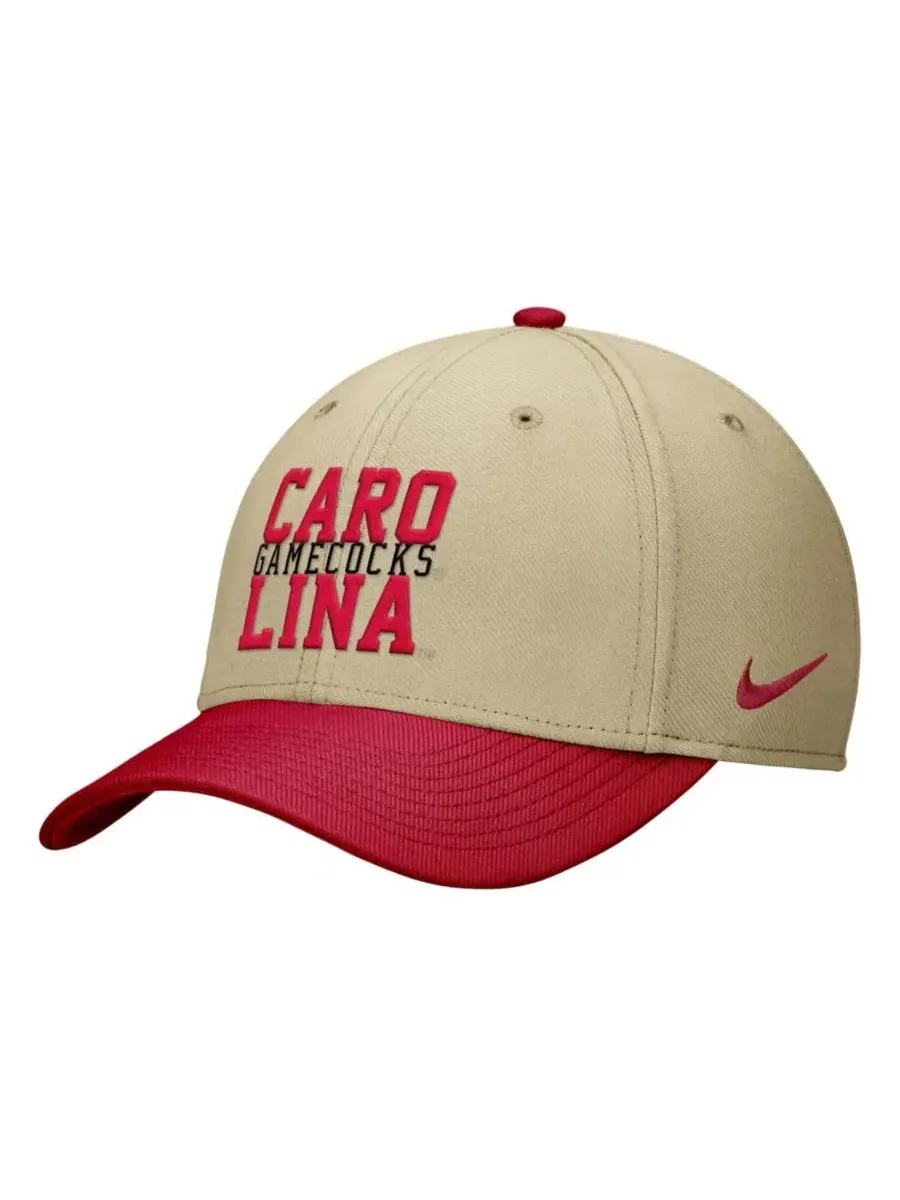 Кепка Nike Dri-FIT SwooshFlex с вышитым логотипом South Carolina Gamecocks