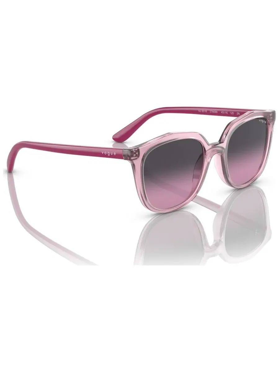 Детские солнцезащитные очки с градиентными линзами, Irregular Vogue Eyewear — изображение 3 из 7, прозрачный фиолетовый