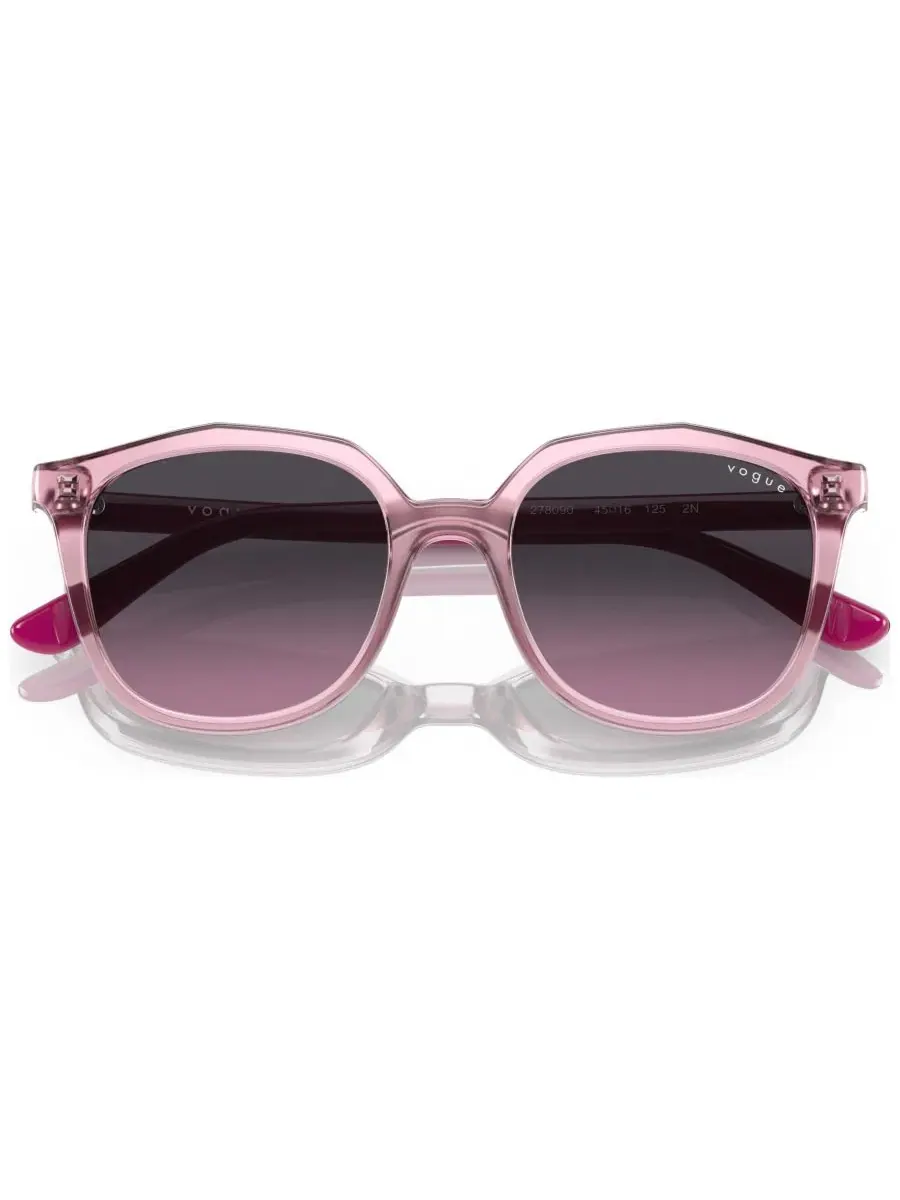 Детские солнцезащитные очки с градиентными линзами, Irregular Vogue Eyewear — изображение 6 из 7, прозрачный фиолетовый