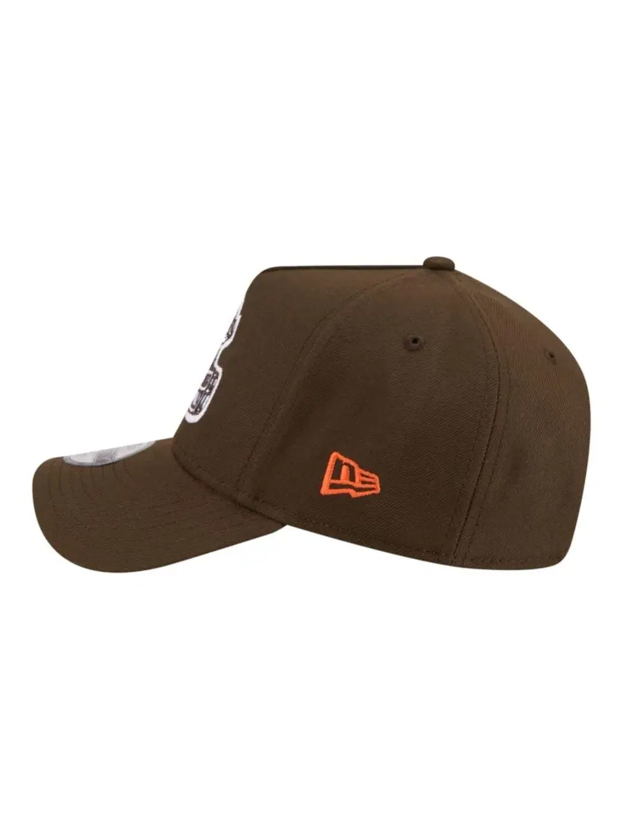 Кепка Cleveland Browns 9FORTY A-Frame Adjustable Hat New Era — изображение 6 из 7, коричневый
