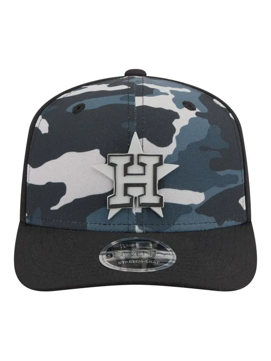 Кепка с принтом Houston Astros Tonal Camo 9SEVENTY New Era — изображение 2 из 5, черный