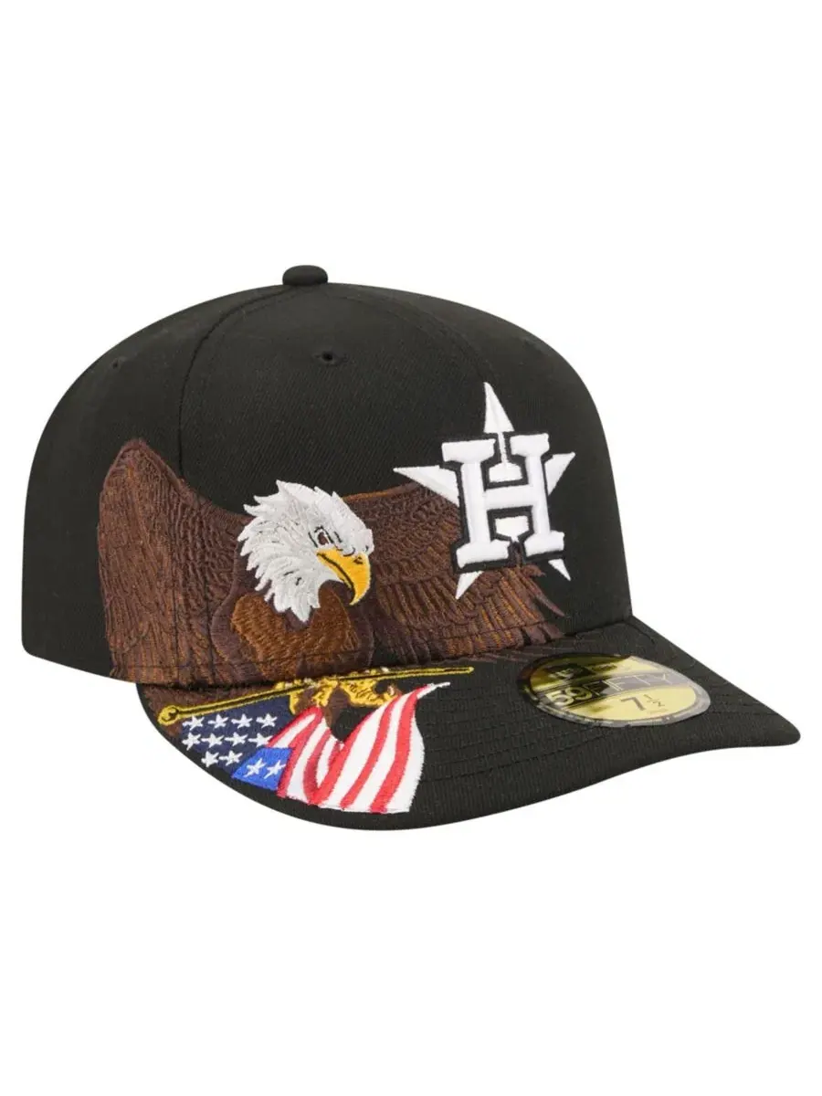 Кепка New Era 59FIFTY с вышитым логотипом Houston Astros и орлом