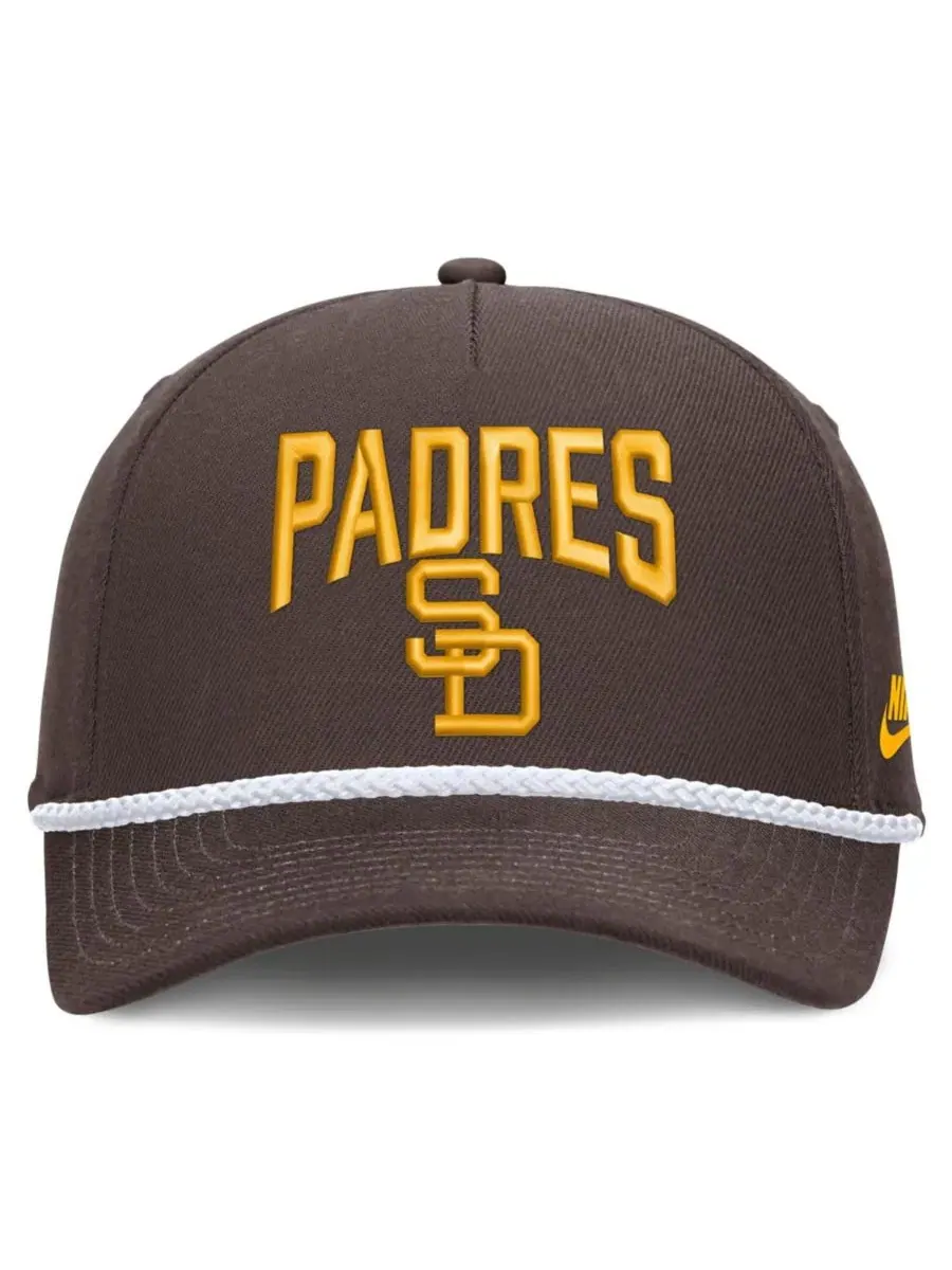 Кепка Nike San Diego Padres Cooperstown Rise — изображение 2 из 4, коричневый