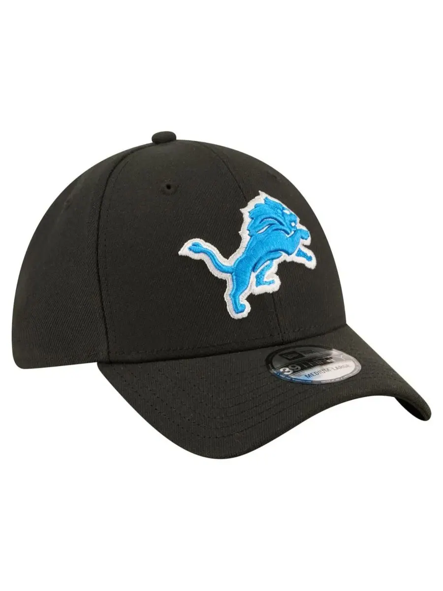 Кепка New Era Detroit Lions Core Team 39THIRTY — изображение 3 из 4, черный