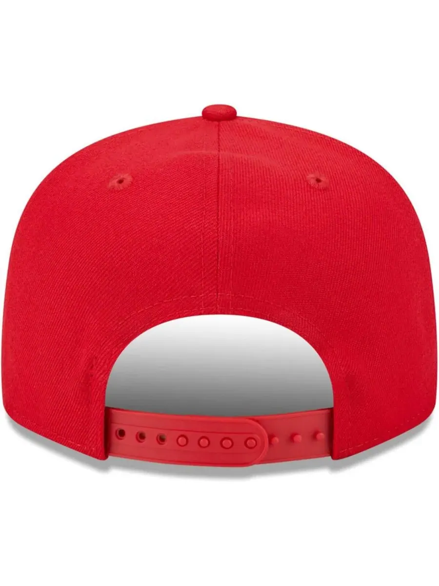 New Era Мужская красная кепка-снепбек Kansas City Chiefs Main Script 9FIFTY — изображение 3 из 4, красный