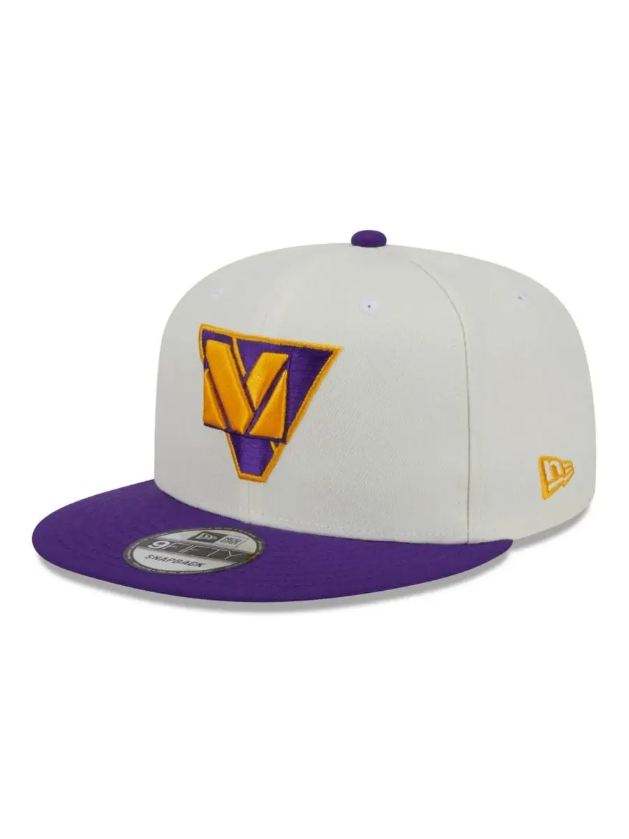 New Era Мужская кремово-фиолетовая кепка-снепбэк Minnesota Vikings City Originals 9FIFTY — изображение 3 из 4