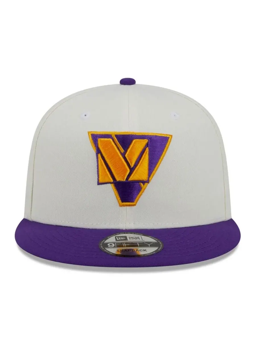New Era Мужская кремово-фиолетовая кепка-снепбэк Minnesota Vikings City Originals 9FIFTY — изображение 4 из 4