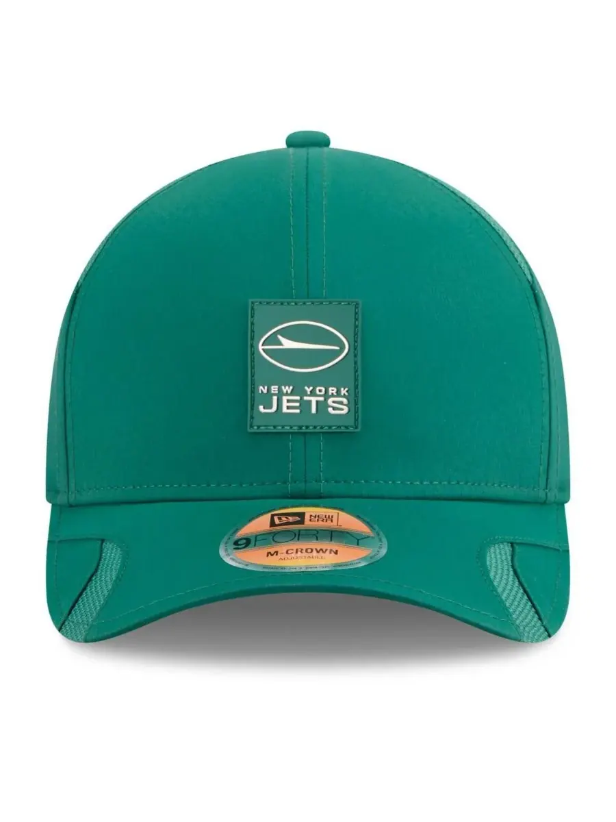 New Era Мужская зеленая кепка New York Jets 2025 Sideline M-Crown 9FORTY с регулируемым размером — изображение 5 из 5