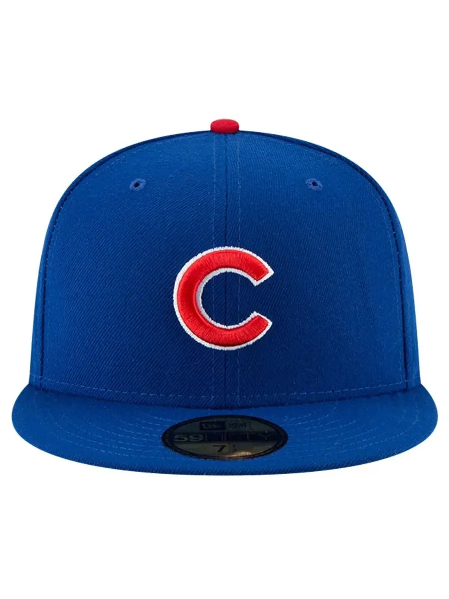 Мужская бейсболка Royal Chicago Cubs Buck O'Nil On Field 59FIFTY Fitted Hat New Era — изображение 2 из 4, королевский