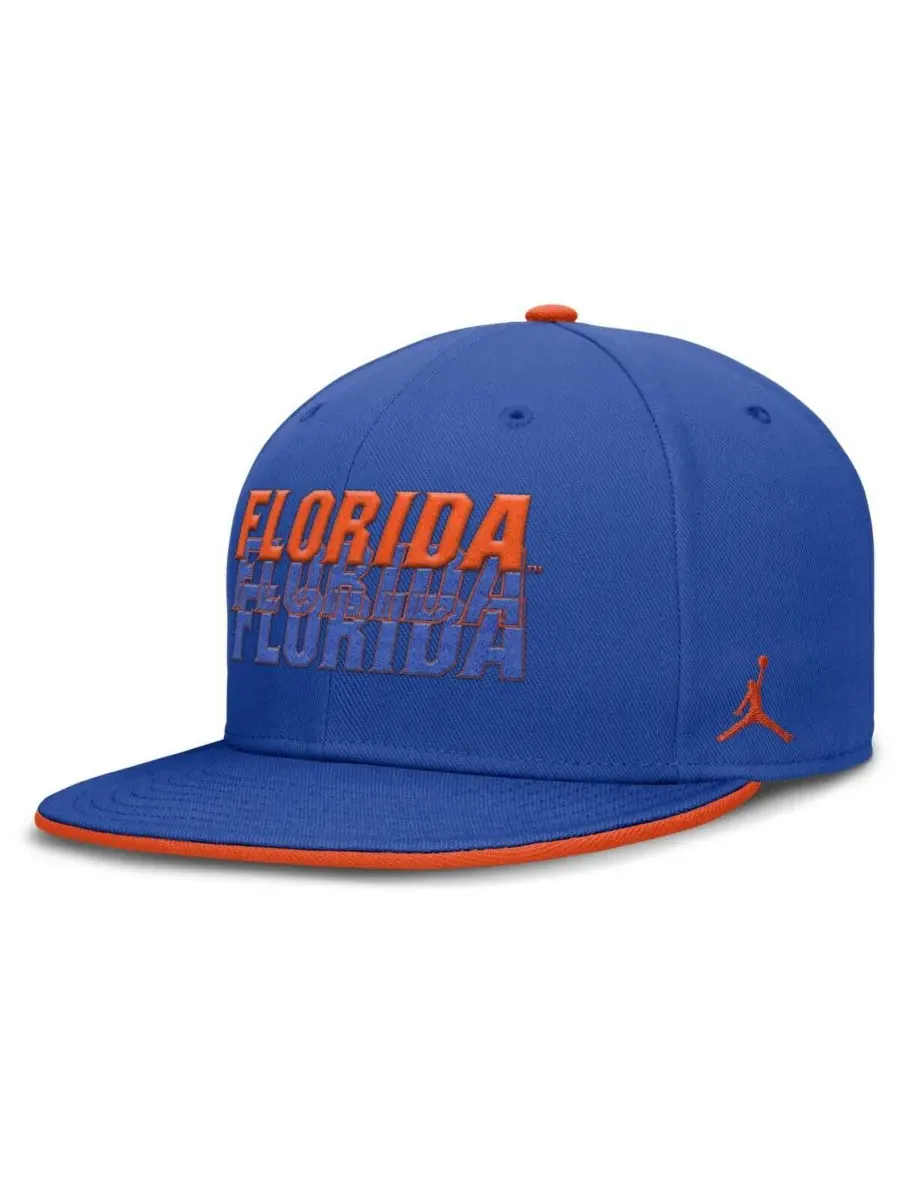 Мужская бейсболка Royal Florida Gators True Primetime Performance Fitted Hat Jordan