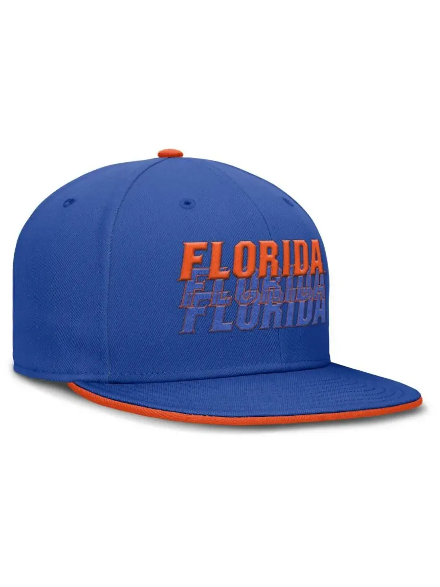 Мужская бейсболка Royal Florida Gators True Primetime Performance Fitted Hat Jordan — изображение 3 из 4, королевский