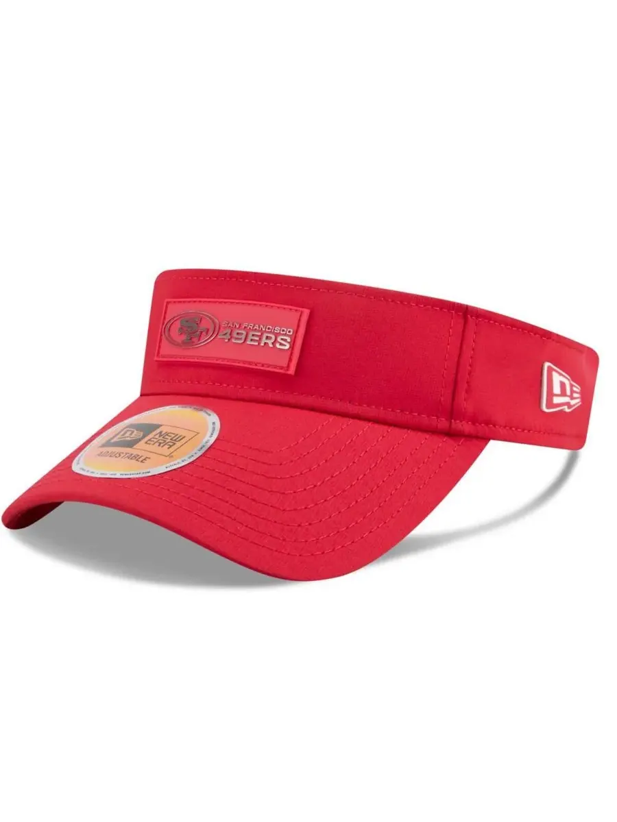 Мужская алая кепка-козырек San Francisco 49ers 2025 Sideline New Era