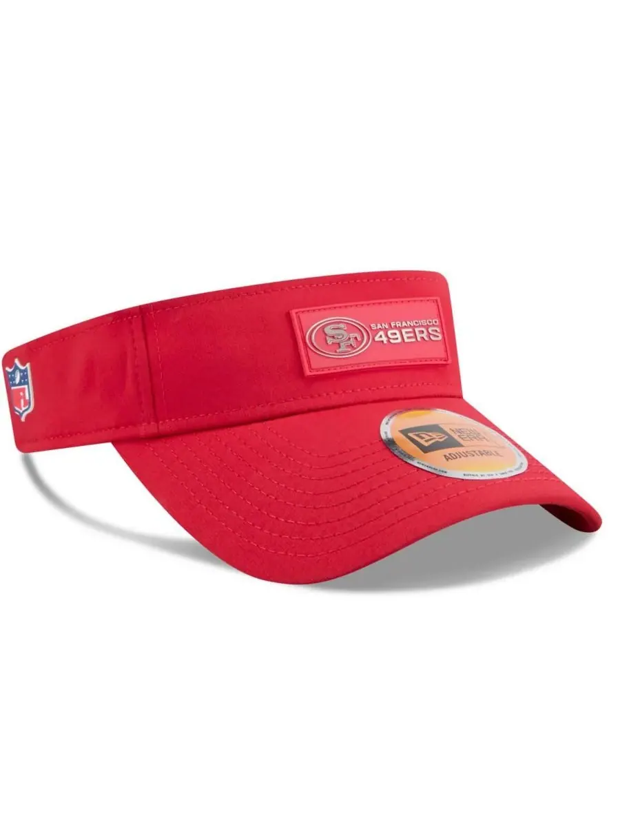 Мужская алая кепка-козырек San Francisco 49ers 2025 Sideline New Era — изображение 4 из 5, алый