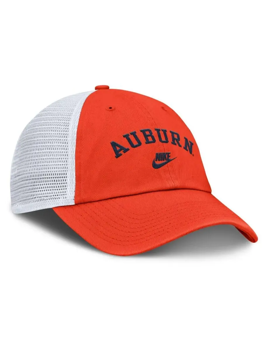 Nike Мужская оранжево-белая бейсболка Auburn Tigers 2025 Sideline Campus Pro Local с — изображение 3 из 4, оранжевый белый