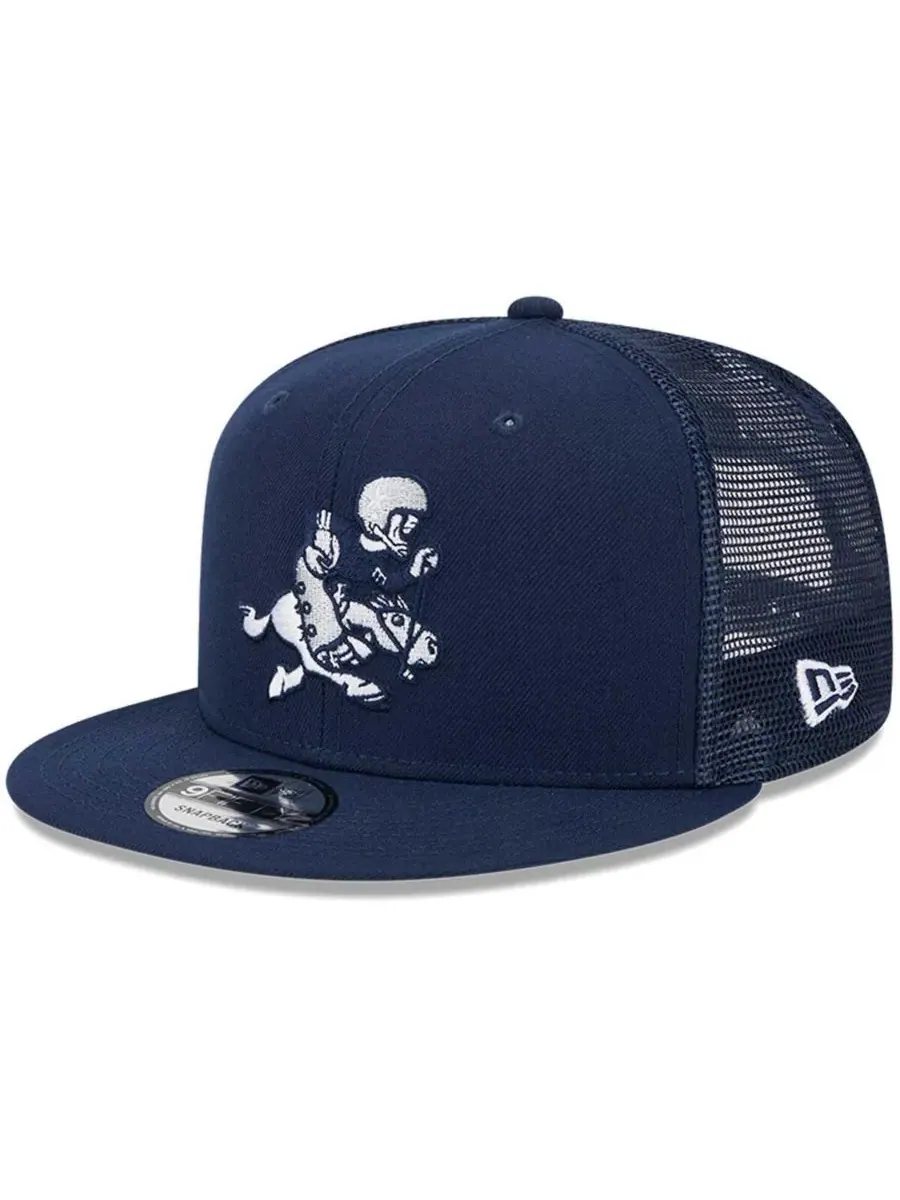 New Era Мужская темно-синяя ретро-кепка Dallas Cowboys Joe Main Trucker 9FIFTY Snapback
