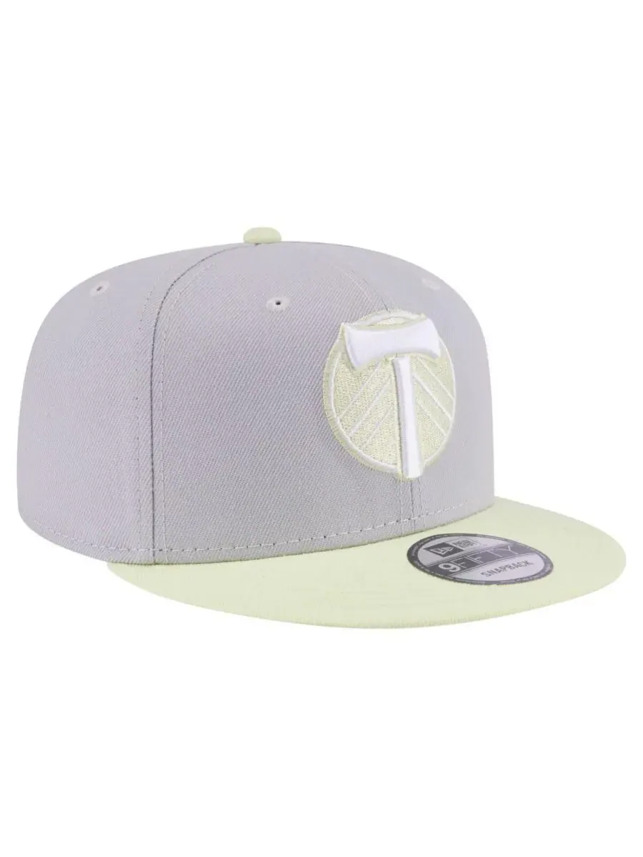 New Era Мужская серая кепка Portland Timbers Color Pack Two-Tone 9FIFTY Snapback — изображение 3 из 4, серый