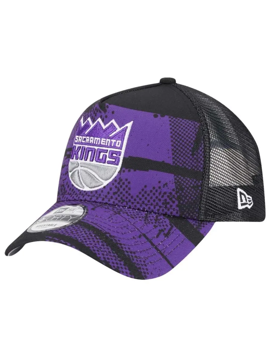 New Era Мужская кепка Sacramento Kings Tip Off A-Frame Trucker 9FORTY с регулируемым размером — изображение 4 из 4